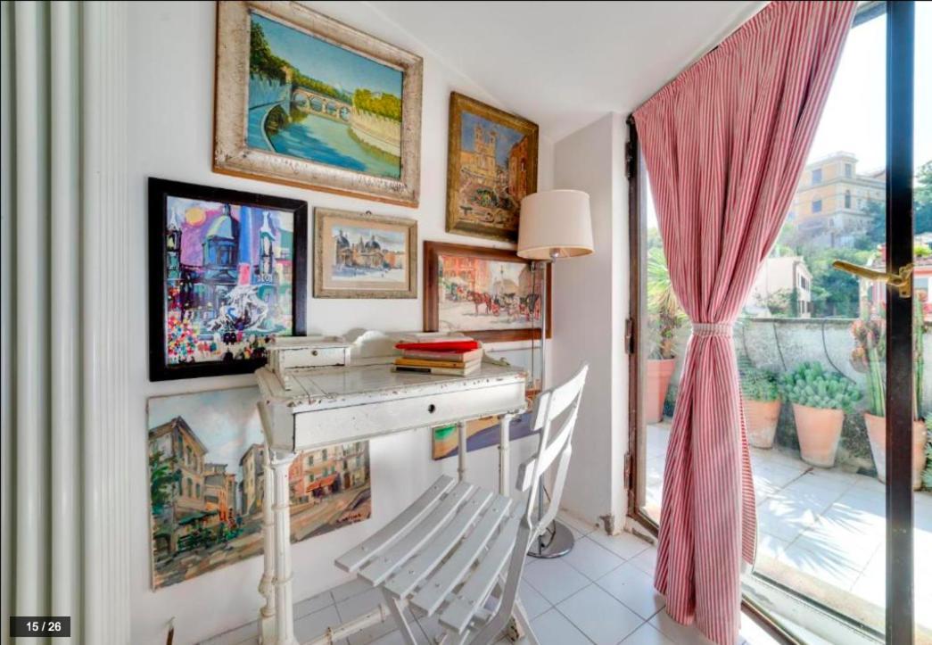 Luxury Art Apartment In Trastevere With Terrace Rome Exterior photo